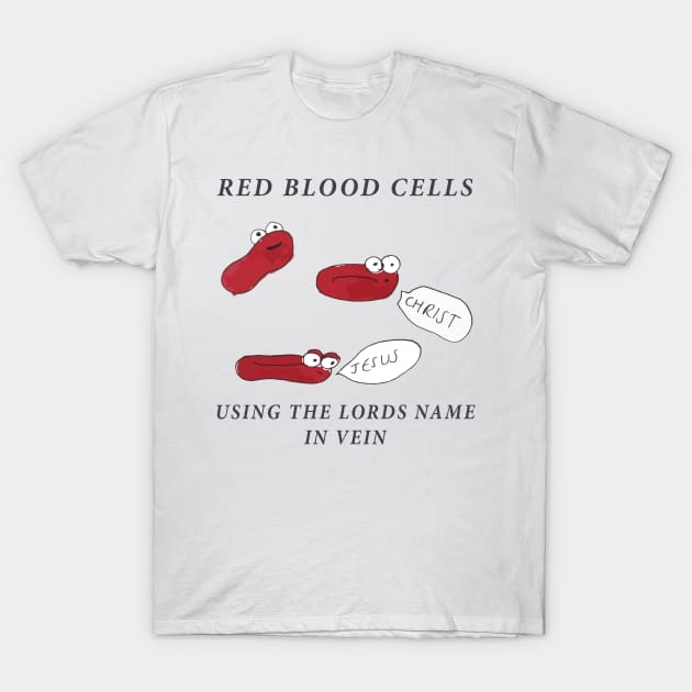 Red Blood Cells T-Shirt by zoebrittle